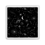 Cosmic Black Space Star Memory Card Reader (Square)