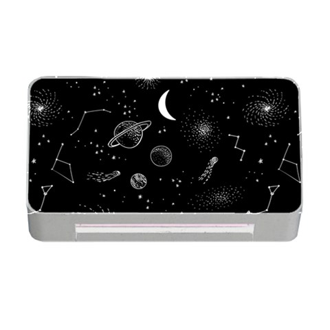 Cosmic Black Space Star Memory Card Reader with CF from ArtsNow.com Front