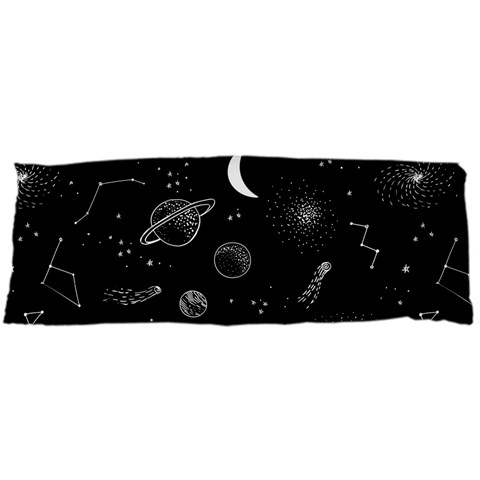 Cosmic Black Space Star 15 x40  Body Pillow Case Dakimakura (Two Sides) from ArtsNow.com Back