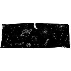 Cosmic Black Space Star 15 x40  Body Pillow Case Dakimakura (Two Sides) from ArtsNow.com Back