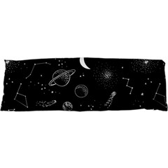 Cosmic Black Space Star 21 x63  Body Pillow Case Dakimakura (Two Sides) from ArtsNow.com Front