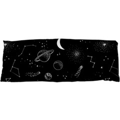 Cosmic Black Space Star 25 x67  Body Pillow Case Dakimakura (Two Sides) from ArtsNow.com Front