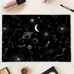 Cosmic Black Space Star Cosmetic Bag (XXL) from ArtsNow.com Front