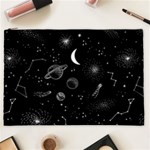 Cosmic Black Space Star Cosmetic Bag (XXL)