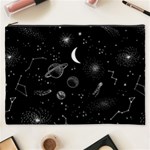 Cosmic Black Space Star Cosmetic Bag (XXXL)