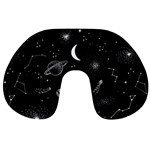 Cosmic Black Space Star Travel Neck Pillow