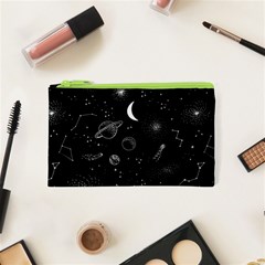 Cosmic Black Space Star Cosmetic Bag (XS) from ArtsNow.com Front