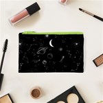 Cosmic Black Space Star Cosmetic Bag (XS)