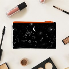 Cosmic Black Space Star Cosmetic Bag (XS) from ArtsNow.com Back