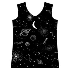 Cosmic Black Space Star Women s Basketball Tank Top from ArtsNow.com Front