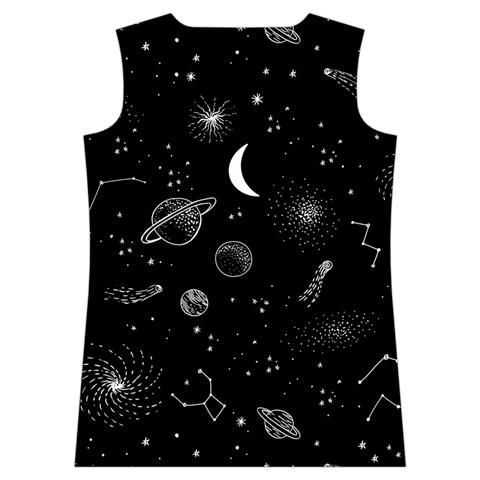 Cosmic Black Space Star Women s Basketball Tank Top from ArtsNow.com Back