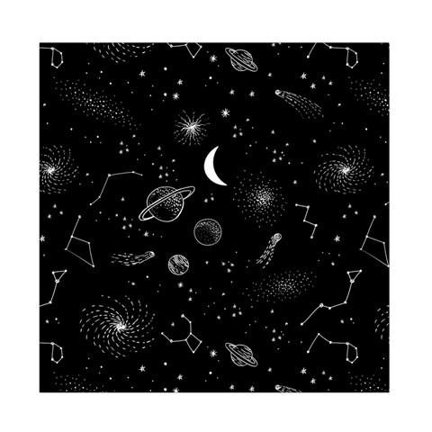 Cosmic Black Space Star Duvet Cover Double Side (Full/ Double Size) from ArtsNow.com Front