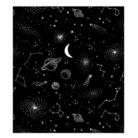 Cosmic Black Space Star Duvet Cover Double Side (King Size) from ArtsNow.com Front