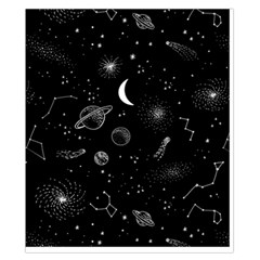 Cosmic Black Space Star Duvet Cover Double Side (California King Size) from ArtsNow.com Back