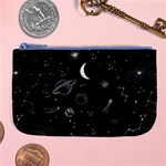 Cosmic Black Space Star Large Coin Purse