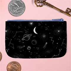 Cosmic Black Space Star Large Coin Purse from ArtsNow.com Back