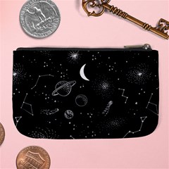 Cosmic Black Space Star Large Coin Purse from ArtsNow.com Back