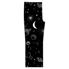 Cosmic Black Space Star Spaghetti Top Long Pants Satin Pajamas Set from ArtsNow.com Front Bottom Right