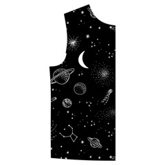 Cosmic Black Space Star Kid s Button Up Puffy Vest from ArtsNow.com Front Right