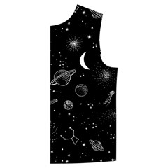 Cosmic Black Space Star Kid s Button Up Puffy Vest from ArtsNow.com Front Left