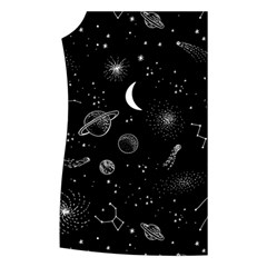 Cosmic Black Space Star Women s Button Up Vest from ArtsNow.com Front Right