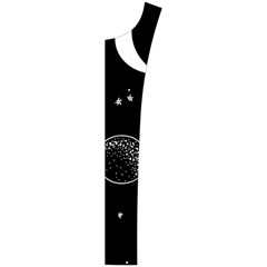 Cosmic Black Space Star Women s Button Up Vest from ArtsNow.com Button Placket Right