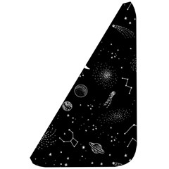 Cosmic Black Space Star Belt Pouch Bag (Small) from ArtsNow.com Front Left