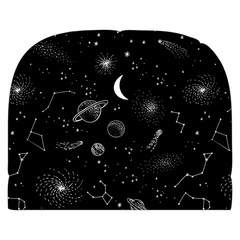 Cosmic Black Space Star Make Up Case (Small) from ArtsNow.com Front