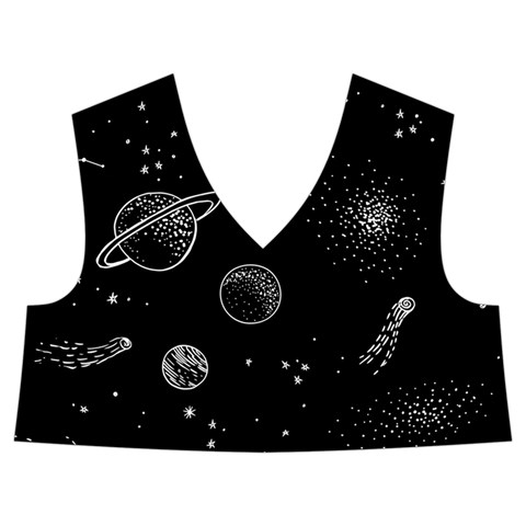 Cosmic Black Space Star Kids  Midi Sailor Dress from ArtsNow.com Front Top