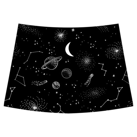 Cosmic Black Space Star Kids  Midi Sailor Dress from ArtsNow.com Front Skirt