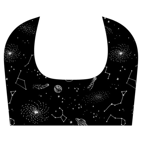 Cosmic Black Space Star Kids  Midi Sailor Dress from ArtsNow.com Collar