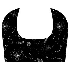 Cosmic Black Space Star Kids  Midi Sailor Dress from ArtsNow.com Collar