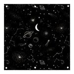 Cosmic Black Space Star Banner and Sign 3  x 3 