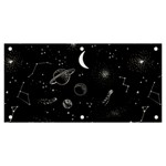 Cosmic Black Space Star Banner and Sign 6  x 3 