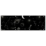 Cosmic Black Space Star Banner and Sign 9  x 3 