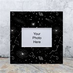 Cosmic Black Space Star White Box Photo Frame 4  x 6 