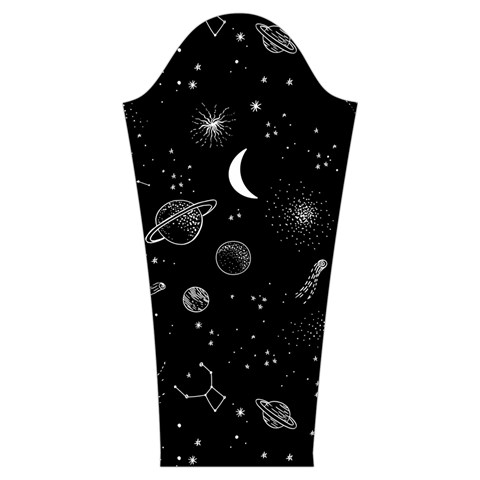 Cosmic Black Space Star Women s Cut Out Long Sleeve T Sleeve Right