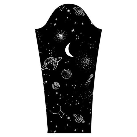 Cosmic Black Space Star Women s Cut Out Long Sleeve T Sleeve Left