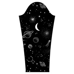 Cosmic Black Space Star Women s Cut Out Long Sleeve T Sleeve Left