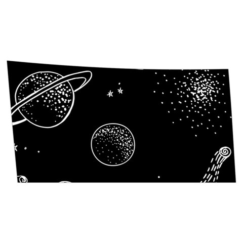 Cosmic Black Space Star Men s Side Zip Front Pouch Ski And Snowboard Bib Pants	 from ArtsNow.com Front Right