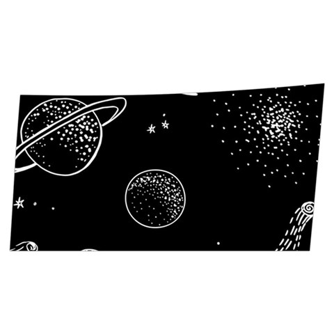 Cosmic Black Space Star Men s Side Zip Front Pouch Ski And Snowboard Bib Pants	 from ArtsNow.com Front Left