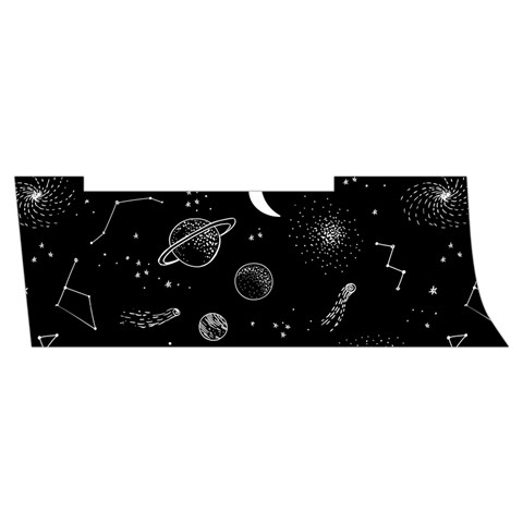 Cosmic Black Space Star Men s Side Zip Front Pouch Ski And Snowboard Bib Pants	 from ArtsNow.com Waistband Right