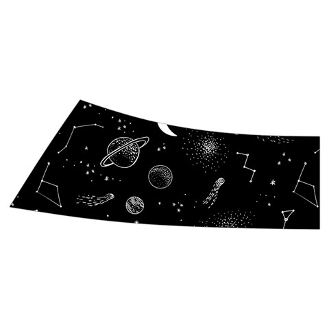 Cosmic Black Space Star Men s Side Zip Front Pouch Ski And Snowboard Bib Pants	 from ArtsNow.com Waistband Back Right