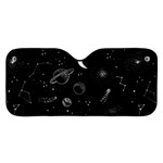 Cosmic Black Space Star Car Windshield Sunshade