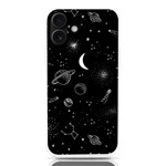 Cosmic Black Space Star iPhone 16 Plus TPU UV Print Case