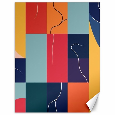 Minimalist Pattern With Simple Lines And Shapes, Creating A Clean And Modern Aesthe Canvas 18  x 24  from ArtsNow.com 17.8 x23.08  Canvas - 1