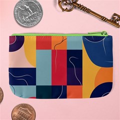 Minimalist Pattern With Simple Lines And Shapes, Creating A Clean And Modern Aesthe Large Coin Purse from ArtsNow.com Back