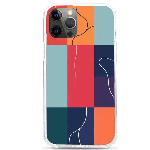 Minimalist Pattern With Simple Lines And Shapes, Creating A Clean And Modern Aesthe iPhone 12 Pro max TPU UV Print Case from ArtsNow.com Front