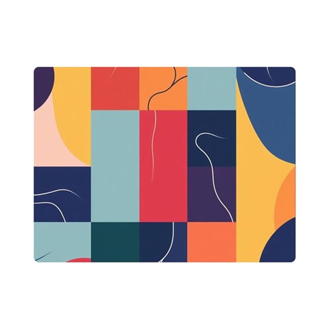 Minimalist Pattern With Simple Lines And Shapes, Creating A Clean And Modern Aesthe Premium Plush Fleece Blanket (Mini) from ArtsNow.com 35 x27  Blanket Front