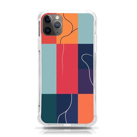 Minimalist Pattern With Simple Lines And Shapes, Creating A Clean And Modern Aesthe iPhone 11 Pro Max 6.5 Inch TPU UV Print Case from ArtsNow.com Front